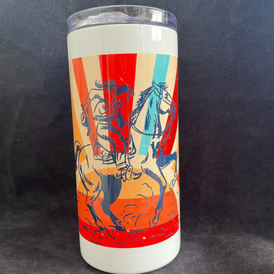 Sunset Ride Cowgirl Tumbler