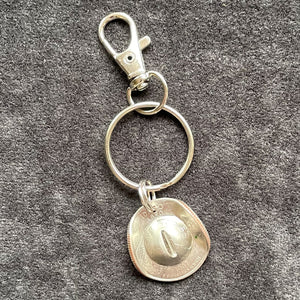 Cowgirl Quarter Hat Keychain