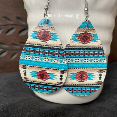 Aztec Print Earrings