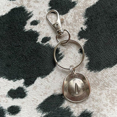 Cowgirl Quarter Hat Keychain