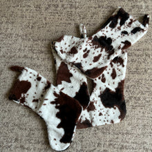 Load image into Gallery viewer, Bailey Cow Print Stocking