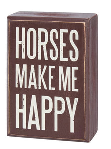 Horses Make Me Happy set