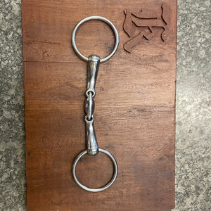 Korsteel Bit - 5 1/2" Loose Ring Double Jointed Snaffle