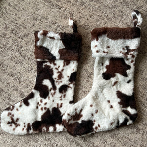 Casey Cow Print Stocking