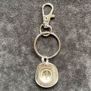 Cowgirl Quarter Hat Keychain