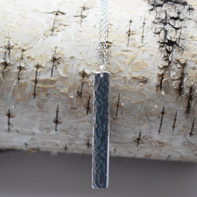 Hammered Bar Necklace