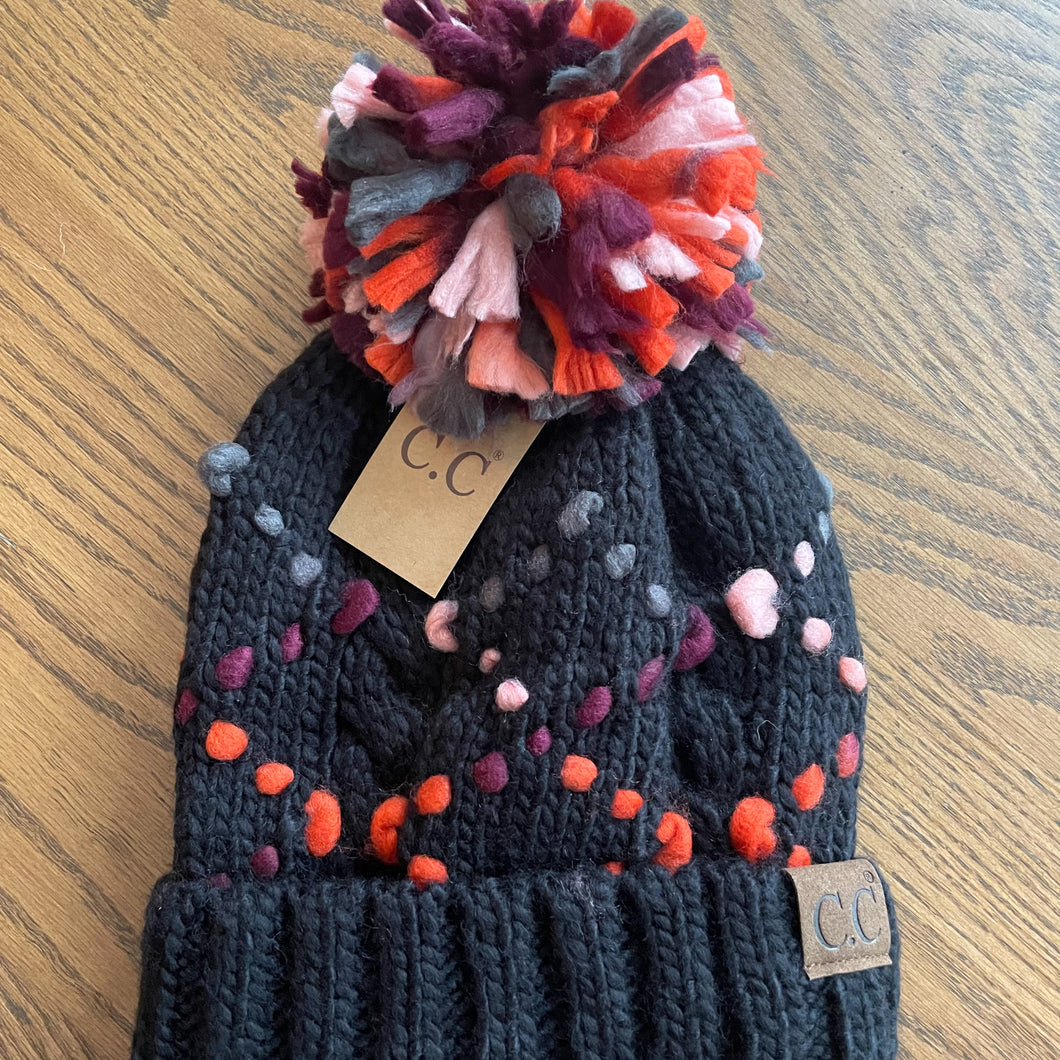 Confetti Pom Beanie